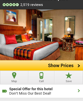 TripAdvisor Android travel app screenshot