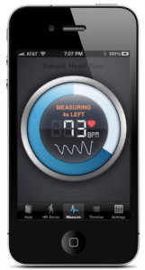 Instant Heartrate Monitor app screen example