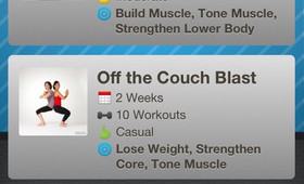 Workout Trainer ios app screen example